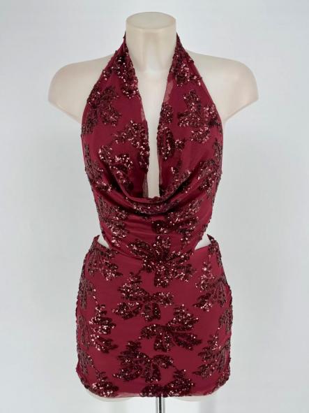 Mini Vestido Natalie Pailletes