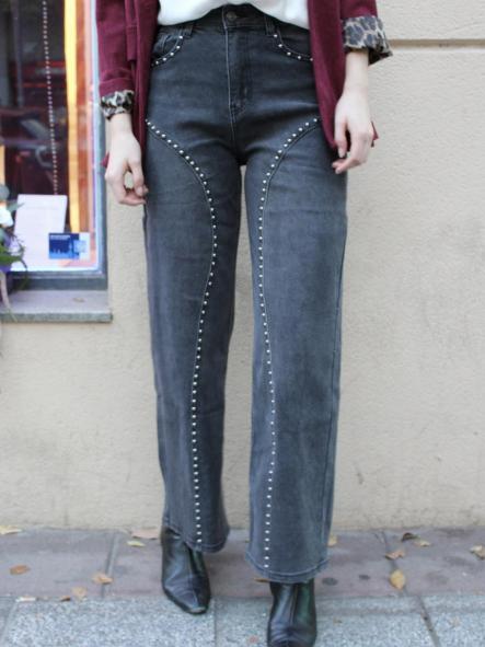 DENIM ROCK GRIS TACHUELAS [0]