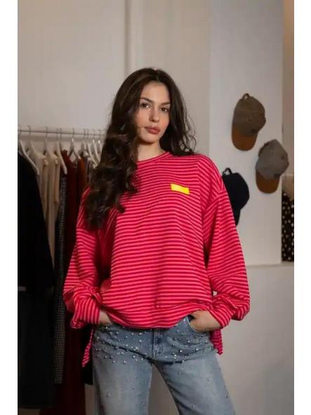 Sudadera Dress Yourself Roja Fucsia  [0]