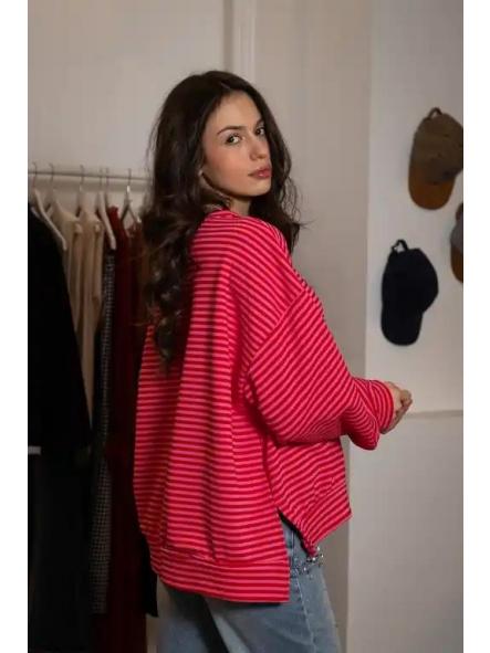 Sudadera Dress Yourself Roja Fucsia  [3]