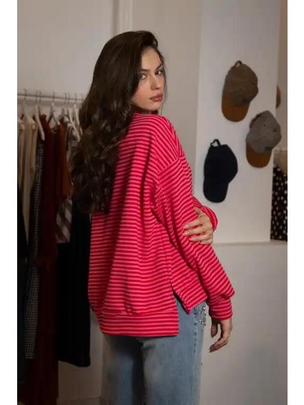 Sudadera Dress Yourself Roja Fucsia  [2]