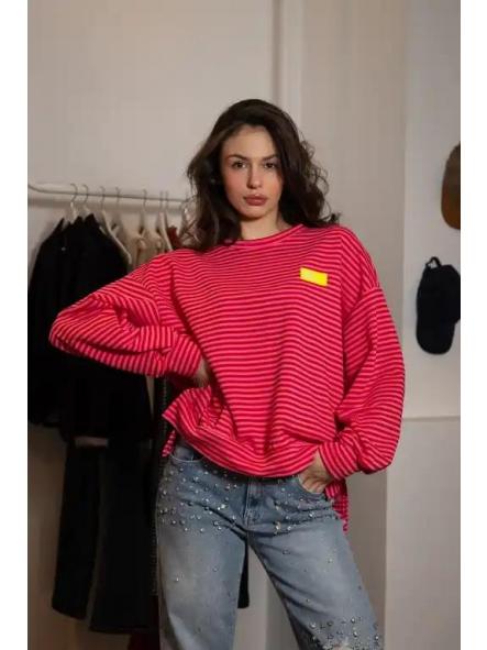 Sudadera Dress Yourself Roja Fucsia  [1]