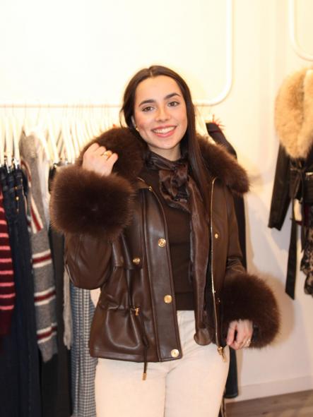 Chaqueta Ecopiel Colomer Choco