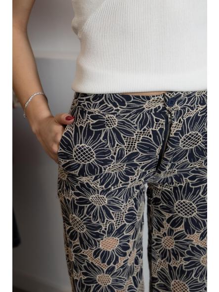 Pantalón Bordado Sunflowers [2]