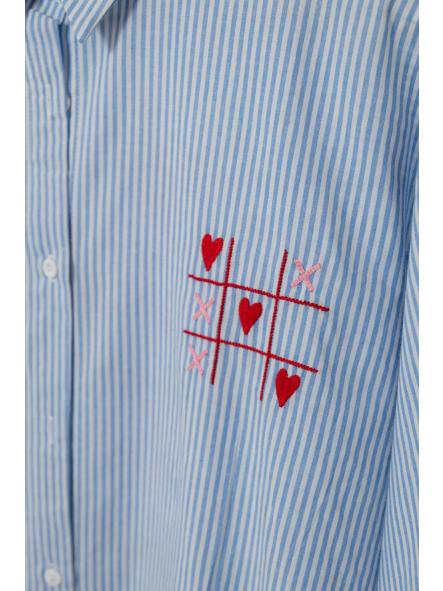 Camisa Rayas Cruz Raya corazón  [3]