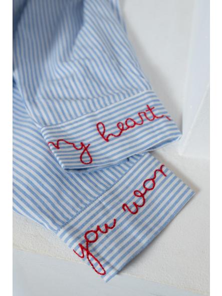 Camisa Rayas Cruz Raya corazón  [2]