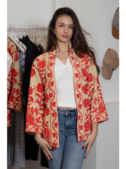 Kimono Suzani Bordado