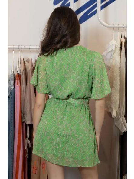 Vestido Corto Green Pink [3]