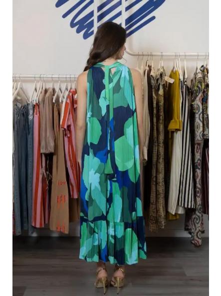 Vestido Plisado Verde [3]