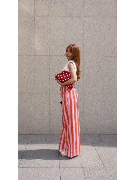 Pantalones Pink Orange Rayas [0]