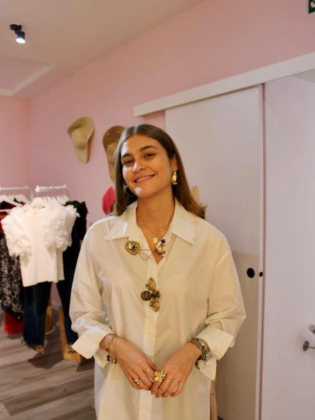 Camisa Blanca Abeja Joya [1]