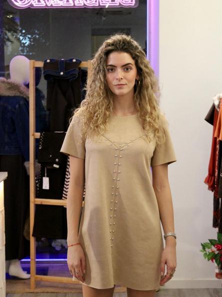 Vestido Ante Tachas [5]