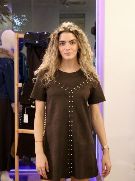 Vestido Ante Tachas [4]