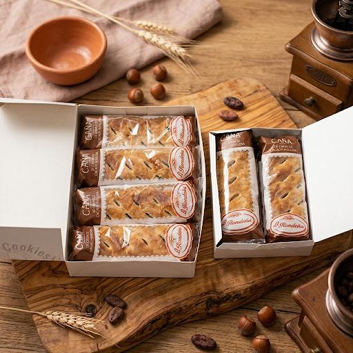 Cañas de chocolate