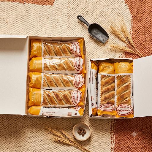 Cañas de crema pastelera