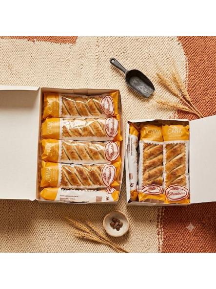 Cañas de crema pastelera