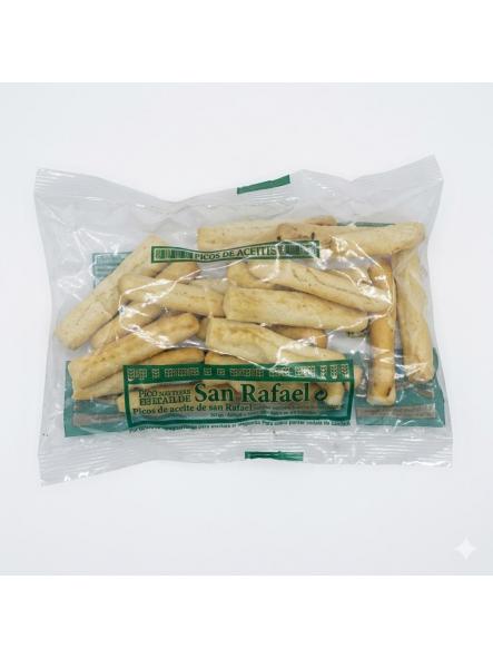 Picos de aceite de oliva San Rafael. Bolsa de 26 gr. Caja 150 und.