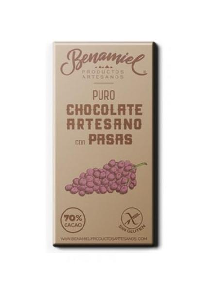 Chocolate con pasas. Tableta 115 gr