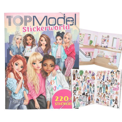 TOPMODEL  STICKERWORLD. CUADERNO DE 220 PEGATINAS CON CIERRE DE GOMAS [5]