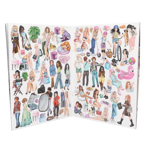 TOPMODEL  STICKERWORLD. CUADERNO DE 220 PEGATINAS CON CIERRE DE GOMAS [1]