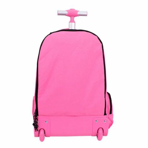 MOCHILA GRANDE ESCOLAR CON RUEDAS 25L MILAN SERIE SUNSET ROSA 6 CREMALLERAS [2]