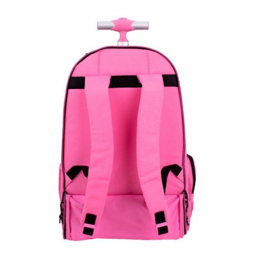 MOCHILA GRANDE ESCOLAR CON RUEDAS 25L MILAN SERIE SUNSET ROSA 6 CREMALLERAS [3]