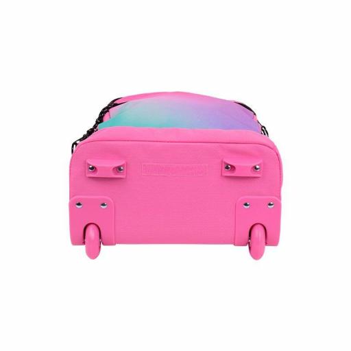 MOCHILA GRANDE ESCOLAR CON RUEDAS 25L MILAN SERIE SUNSET ROSA 6 CREMALLERAS [5]