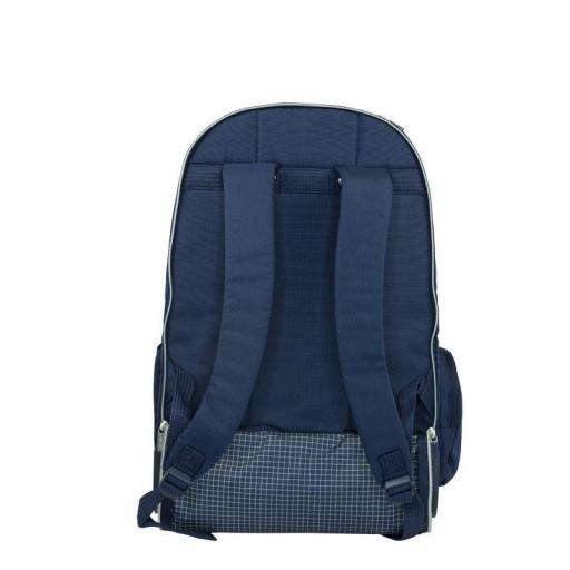 MOCHILA GRANDE ESCOLAR CON RUEDAS 25L MILAN SERIE 430 AZUL MARINO SINCE 1918 6 CREMALLERAS [3]