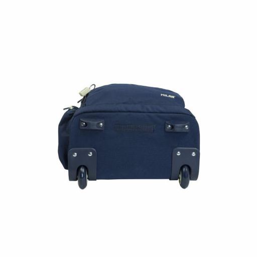 MOCHILA GRANDE ESCOLAR CON RUEDAS 25L MILAN SERIE 430 AZUL MARINO SINCE 1918 6 CREMALLERAS [5]