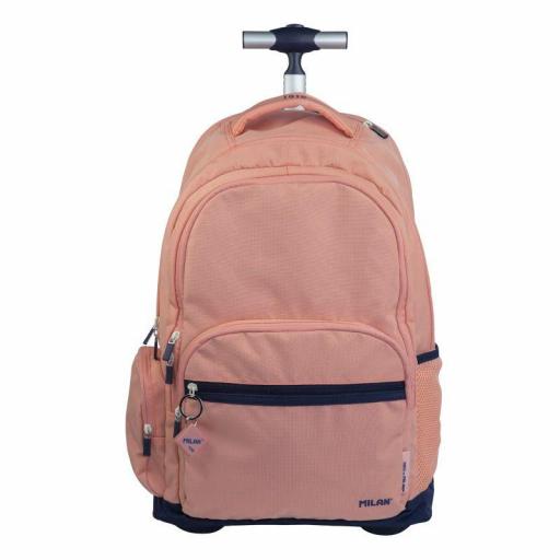 MOCHILA GRANDE ESCOLAR CON RUEDAS 25L MILAN SERIE 4030 ROSA SICE 1918 6 CREMALLERAS [1]