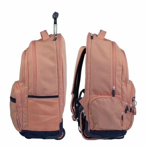 MOCHILA GRANDE ESCOLAR CON RUEDAS 25L MILAN SERIE 4030 ROSA SICE 1918 6 CREMALLERAS [6]