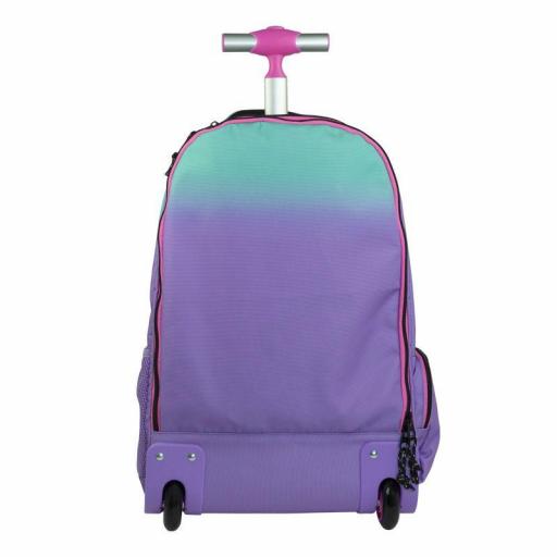 MOCHILA GRANDE ESCOLAR CON RUEDAS 25L MILAN SERIE SUNSET LILA 6 CREMALLERAS [2]