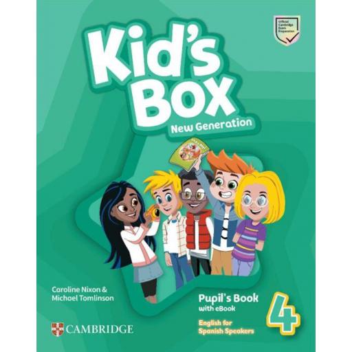 LIBRO DE TEXTO - KIDS BOX NEW GENERATION LEVEL 4 PUPILS BOOK WITH EBOOK ENGLISH FOR SPANISH SPEAKERS
