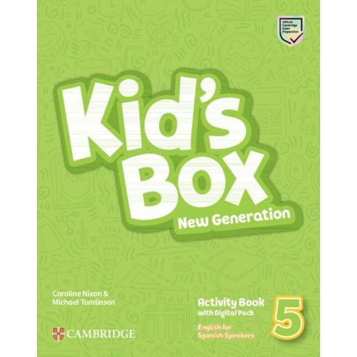 LIBRO DE TEXTO - KIDS BOX NEW GENERATION LEVEL 5 ACTIVITY BOOK WITH HOME BOOKLET AND DIGITAL PACK ENGLISH FOR SPANISH SPEAKERS