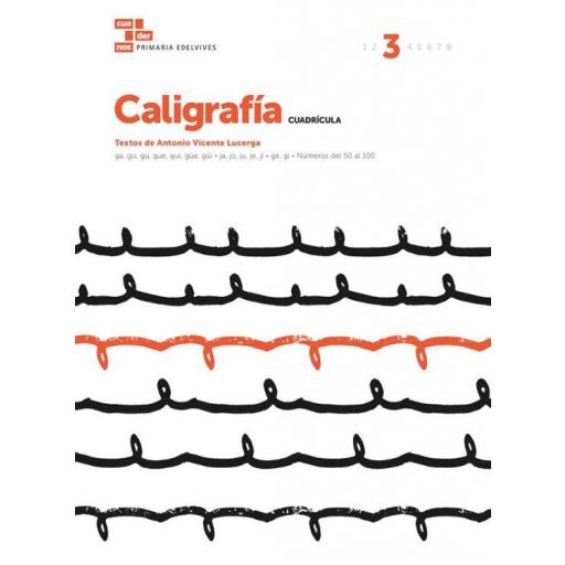 LIBRO DE TEXTO - CUADERNO DE CALIGRAFÍA NÚMEROS 3