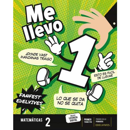 LIBRO DE TEXTO - MATEMÁTICAS 2 PRIMARIA FANFEST CON LICENCIA DIGITAL