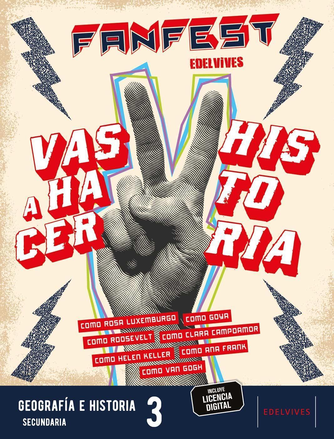 LIBRO DE TEXTO - GEOGRAFIA E HISTORIA 3 ESO FANFEST INCLUYE LICENCIA DIGITAL