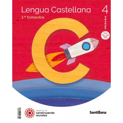 LIBRO DE TEXTO - LENGUA 4º EDUCACION PRIMARIA MOCHILA LIGERA CONSTRUYENDO MUNDOS CAST PACK ED 2023