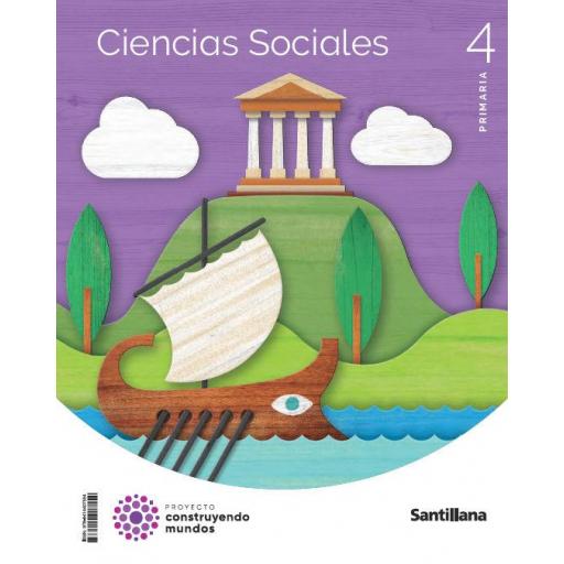 LIBRO DE TEXTO - CIENCIAS SOCIALES 4 PRIMARIA CONSTRUYENDO MUNDOS ARAGON ED 2023