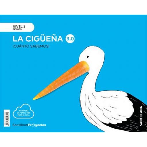 LIBRO DE TEXTO - NIVEL 1 LA CIGÜEÑA 3.0 (3 AÑOS) CUÁNTO SABEMOS