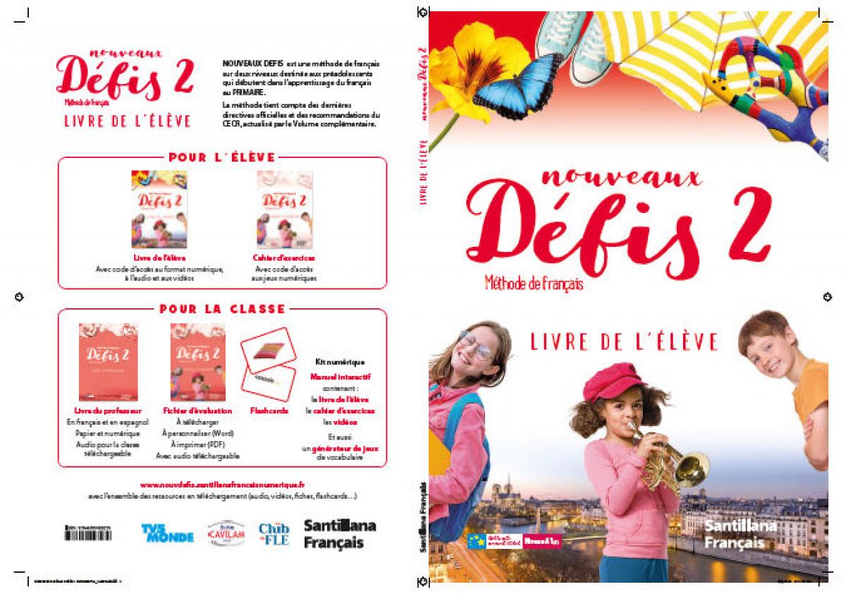 LIBRO DE TEXTO - NOUVEAUX DEFIS 2 ELEVE + COD ACCESO