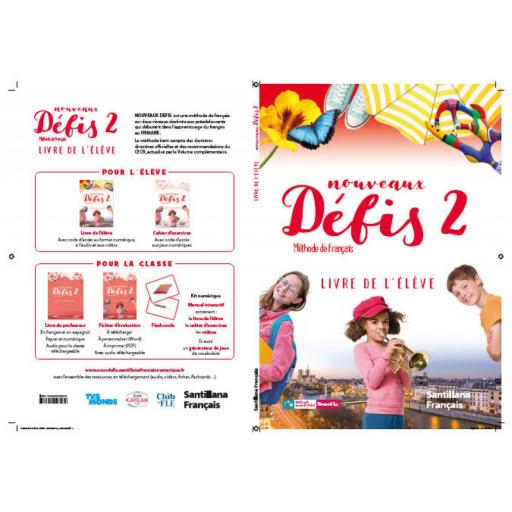 LIBRO DE TEXTO - NOUVEAUX DEFIS 2 ELEVE + COD ACCESO
