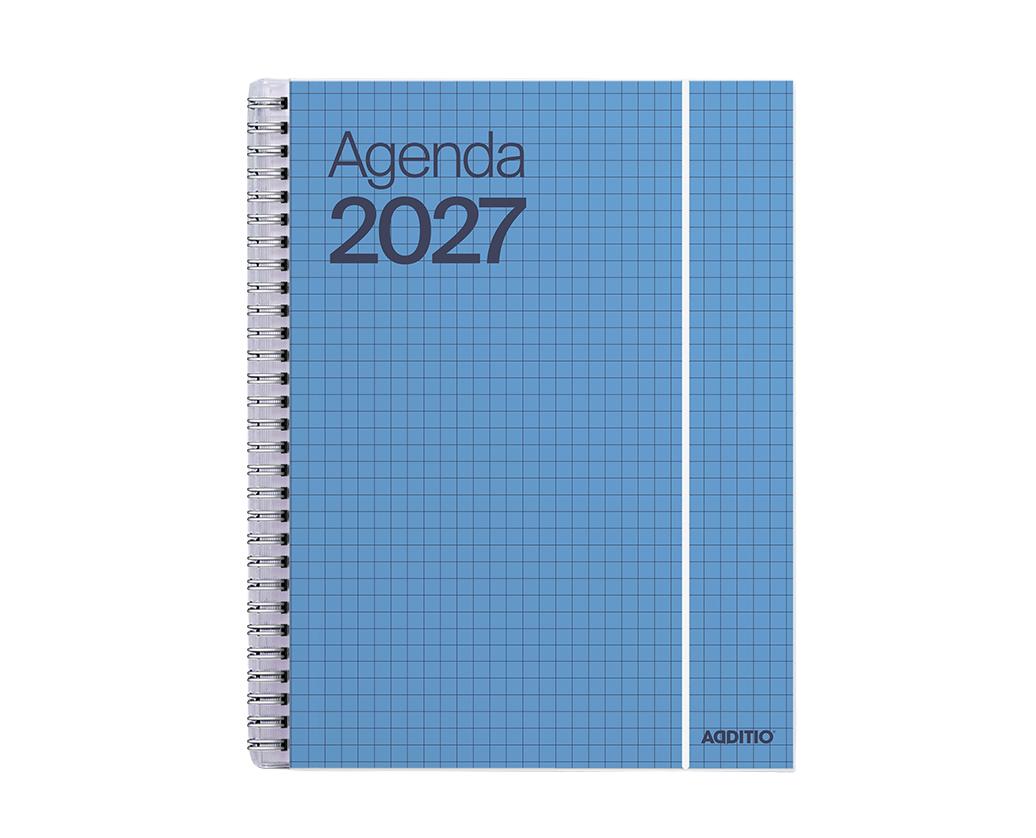 AGENDA AÑO 2027 ADDITIO |SEMANA VISTA | 16,5 x 21,5 cm | 3 COLORES