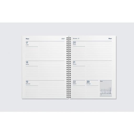 AGENDA AÑO 2027 ADDITIO |SEMANA VISTA | 16,5 x 21,5 cm | 3 COLORES [3]