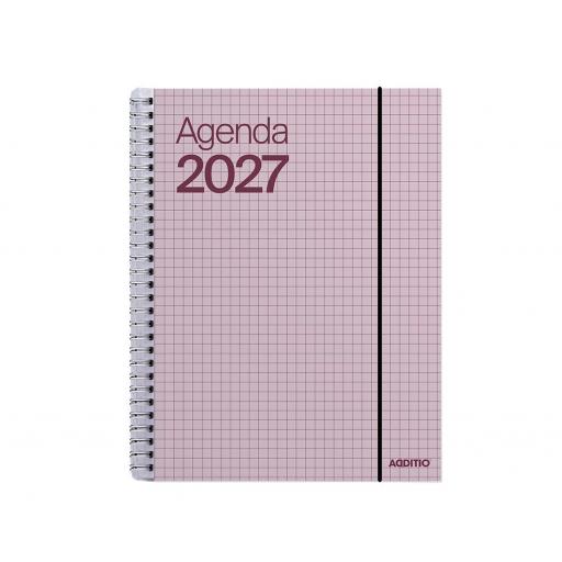 AGENDA AÑO 2027 ADDITIO |SEMANA VISTA | 16,5 x 21,5 cm | 3 COLORES [1]
