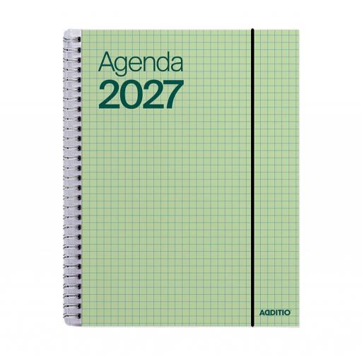 AGENDA AÑO 2027 ADDITIO |SEMANA VISTA | 16,5 x 21,5 cm | 3 COLORES [2]