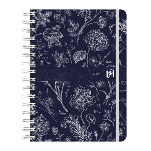 AGENDA AÑO 2026 ROMANCE A5 DÍA PÁGINA TAPA CARTÓN DURO OXFORD [1]