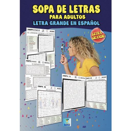 REVISTA DE SOPA DE LETRAS. MÁS DE 100 SOPAS. LETRA GRANDE. SOPAS VARIADAS [1]