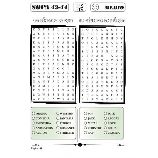 REVISTA DE SOPA DE LETRAS. MÁS DE 100 SOPAS. LETRA GRANDE. SOPAS VARIADAS [3]