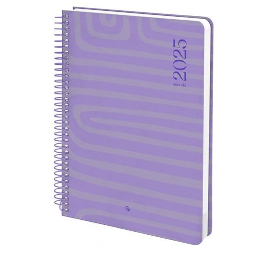 AGENDA AÑO SYROS MORADO 2025 DÍA PAGINA A5 ESPIRAL [4]